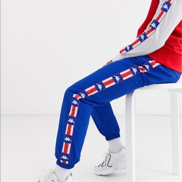 kappa joggers blue